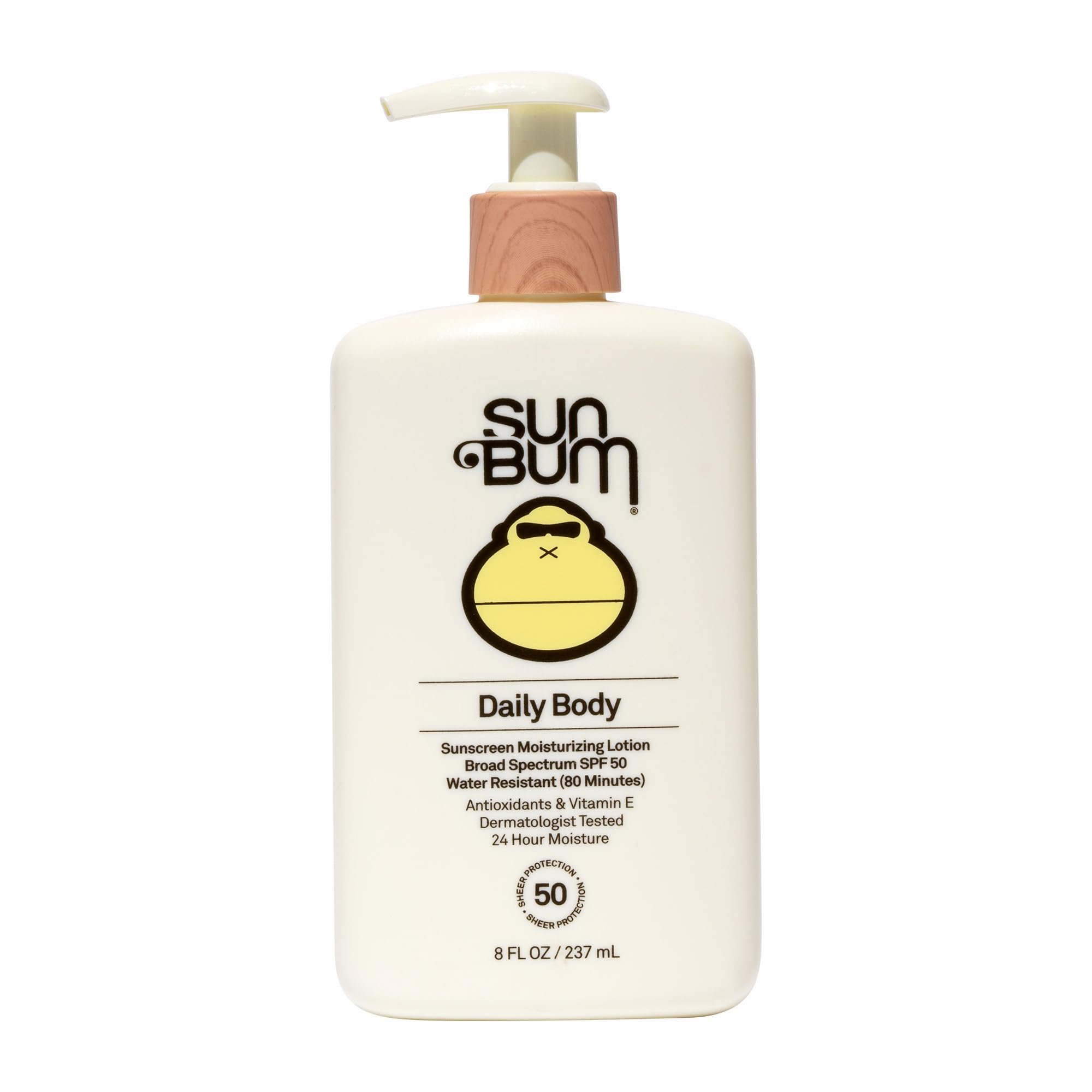 Sun Bum Daily SPF 50 Sunscreen Body Lotion - Broad Spectrum Moisturizing Sunscreen with Vitamin E - Vegan and Hawaii 104 Act Compliant (Without Octinoxate & Oxybenzone) - Dermatologist Tested - 8 oz - Product Image