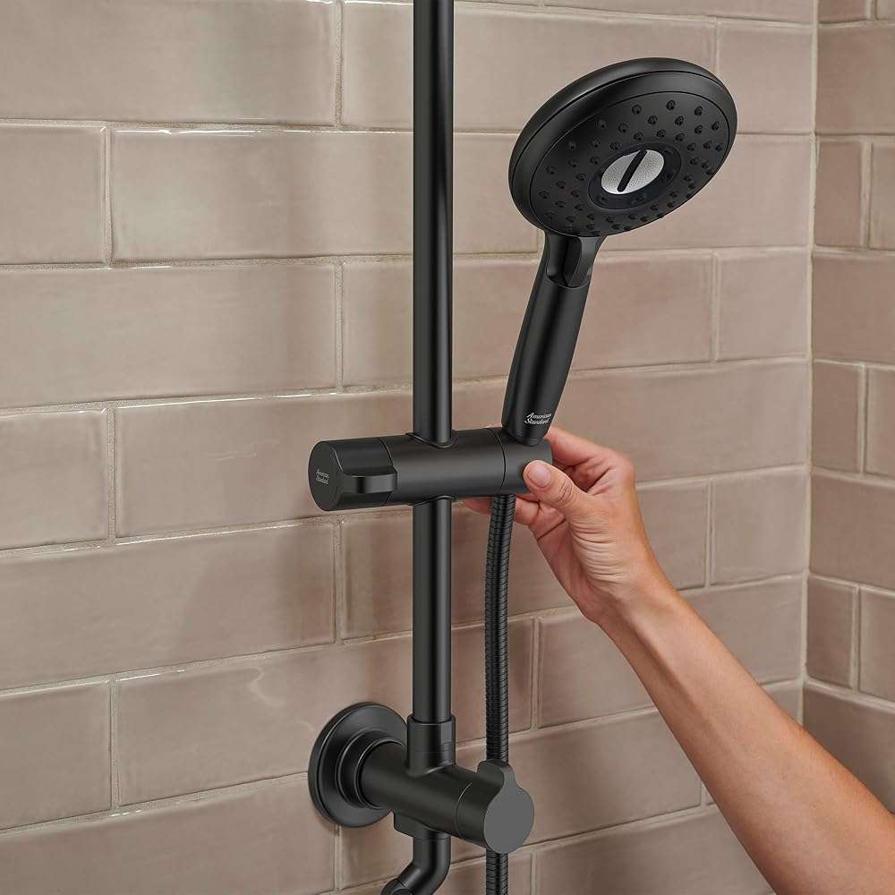 American Standard 1029072430 Spectra Versa 24-Inch 4-Function Retrofit Shower System with Rain Shower Head with Handheld Sprayer, 1.8 GPM, Matte Black - Image 5