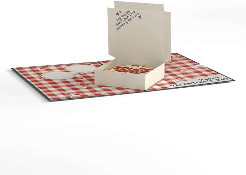 Lovepop Valentines Day Card for Her, Him - 3D Romantic Greeting Pop-Up Cards - You've Stolen a Pizza my Heart - 5" x 7" - Blank Notecard & Envelope Included - Image 7