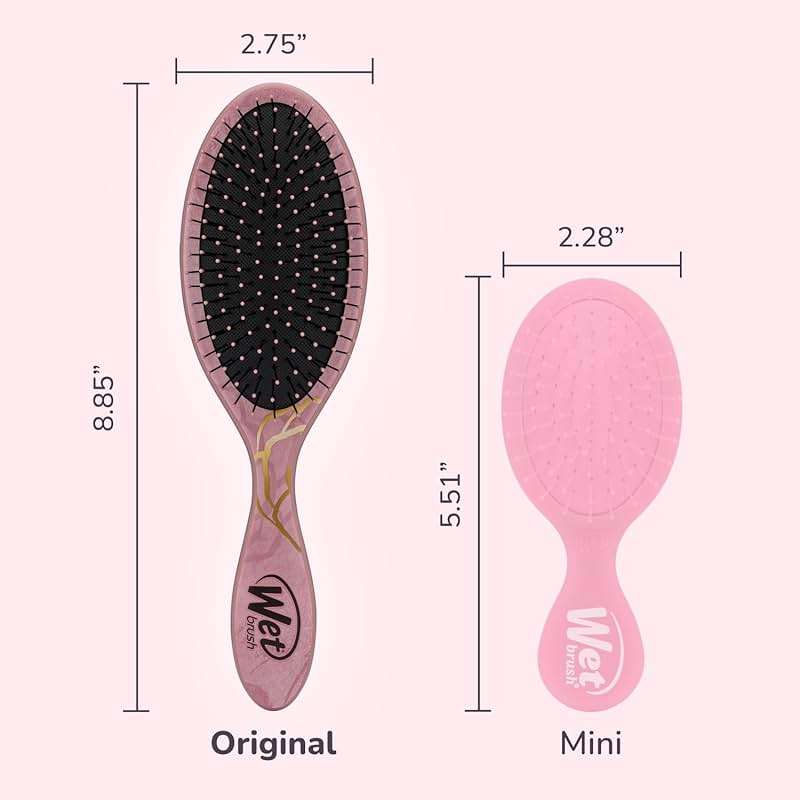 Wet Brush Disney Original Hair Detangler, Belle (Elegant Princess), Ultra-Soft IntelliFlex Bristles, Detangling Brush Glides Through Tangles (Wet Dry & Damaged Hair), Women & Men - Image 5
