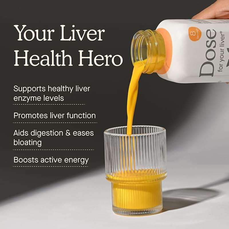DOSE for Your Liver Cleanse Detox & Repair, Made with Organic Milk Thistle Supplement with Turmeric, Dandelion, Ginger, and Orange, Supports Healthy Liver Function,16oz Bottle, 3 Pack (3 Week Supply) - Image 3