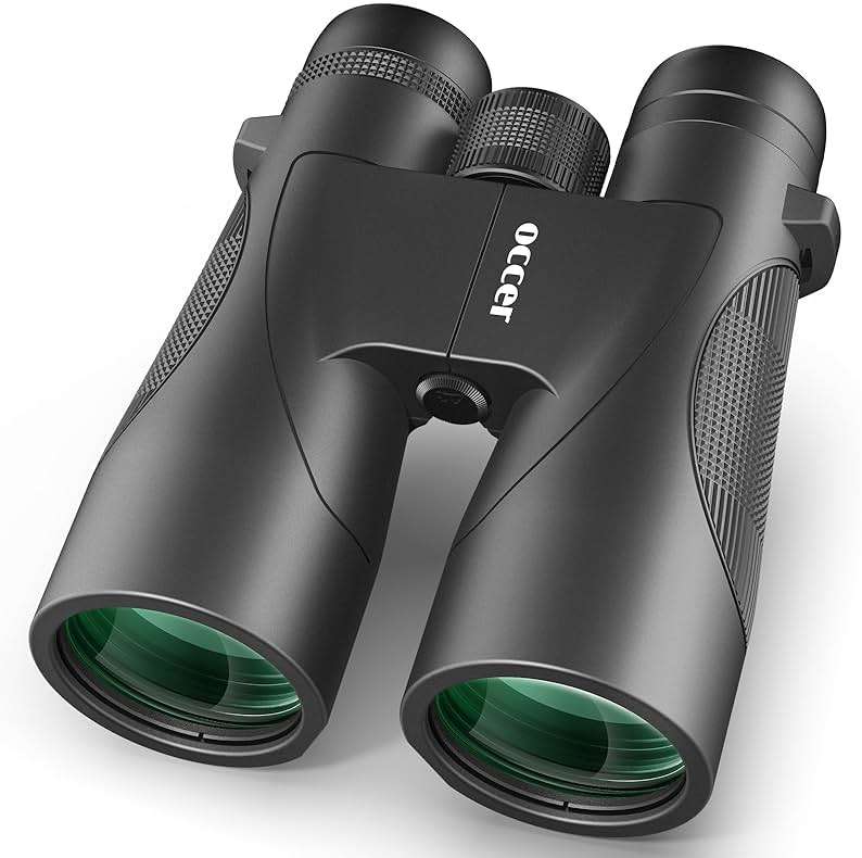 Occer 12x50 Bird Watching Binoculars for Adults - High Powered Binoculars with Clear Image - Easy Focus HD Binocular for Cruise Ship Hunting Travel Concert Stargazing Birthday Gift for Men - Image 1