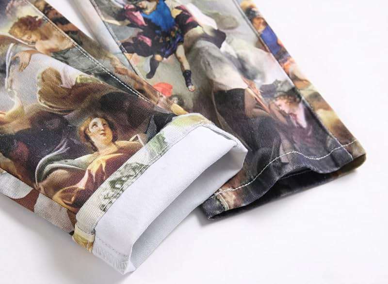 Baylvn Men's Casual Printed Slim Fit Jeans Skinny Denim Pants - Image 6