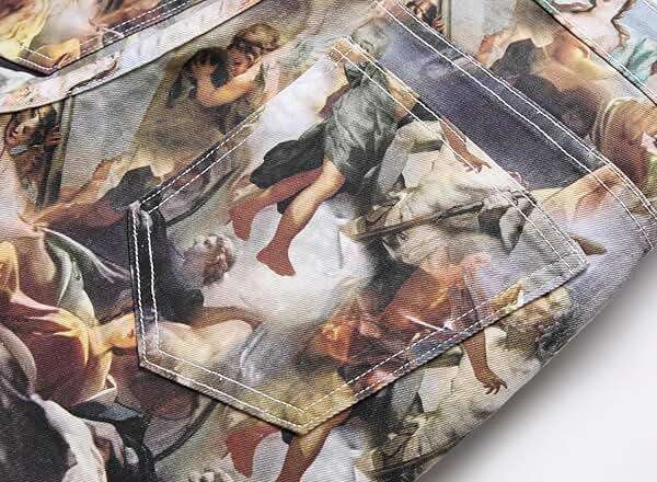 Baylvn Men's Casual Printed Slim Fit Jeans Skinny Denim Pants - Image 7