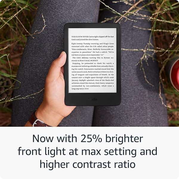 Amazon Kindle 16 GB (newest model) - Lightest and most compact Kindle, now with faster page turns, and higher contrast ratio, for an enhanced reading experience - Matcha - Image 2