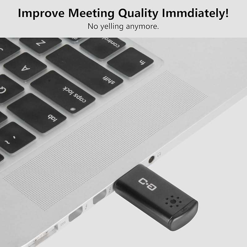 DUNGZDUZ USB Microphone for Laptop and Desktop Computer, High Sensitivity for Clear Call, Plug-and-Play, High Gain, Cordless Mini-Sized Portable, Ideal for Work & Study - Image 3