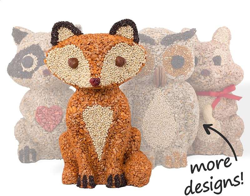 Fox Handmade Bird Feeder - 100% Edible Compressed Seed for Wild Backyard Birds (Ultimate Bird Lover Gift) - Image 6