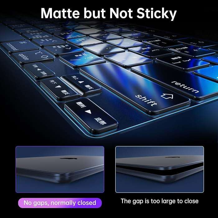 Soonjet for MacBook Air 13 inch Case with Keyboard Cover, Matte Finish Cover, Fits 2022-2026 M5/M4/M3/M2 A3449 A3240 A3113 A2681, Color-Matched Transparent Design for MacBook Air 13.6 inch | Easy to Snap On, Closes Seamlessly, Scratch Resistant, Non-Slip Pads, Includes Keyboard Cover, for A3449 A3240 A3113 A2681 - Image 6