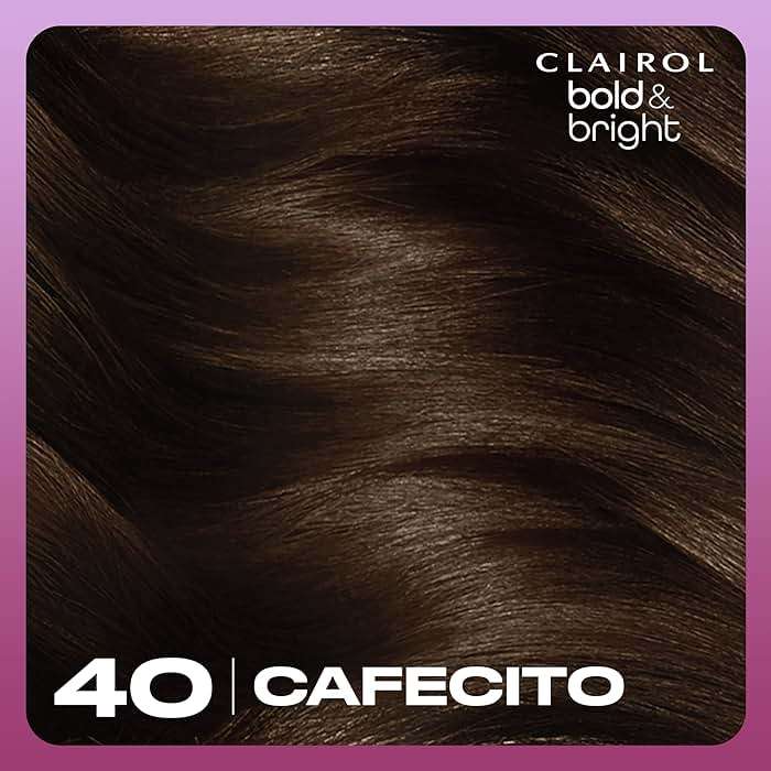 Clairol Bold & Bright Permanent Hair Dye, 40 Cafecito Hair Color | Intense Vibrancy + Moisturizing Shine | Includes Color Boost Glaze to Amplify Color Anytime | Pack of 1 - Image 9