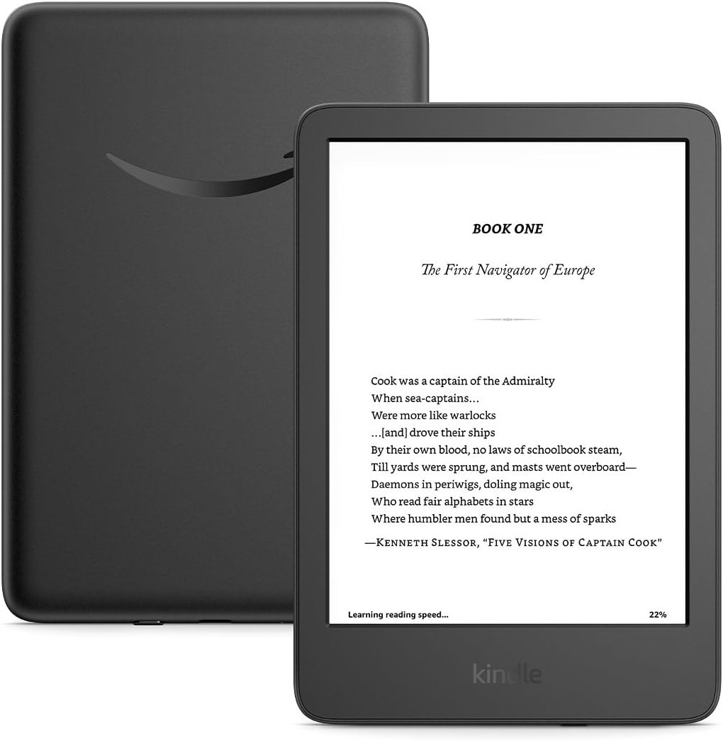 Like-New Amazon Kindle 16 GB (newest model) - Lightest and most compact Kindle, now with faster page turns, and higher contrast ratio, for an enhanced reading experience - Black - Product Image