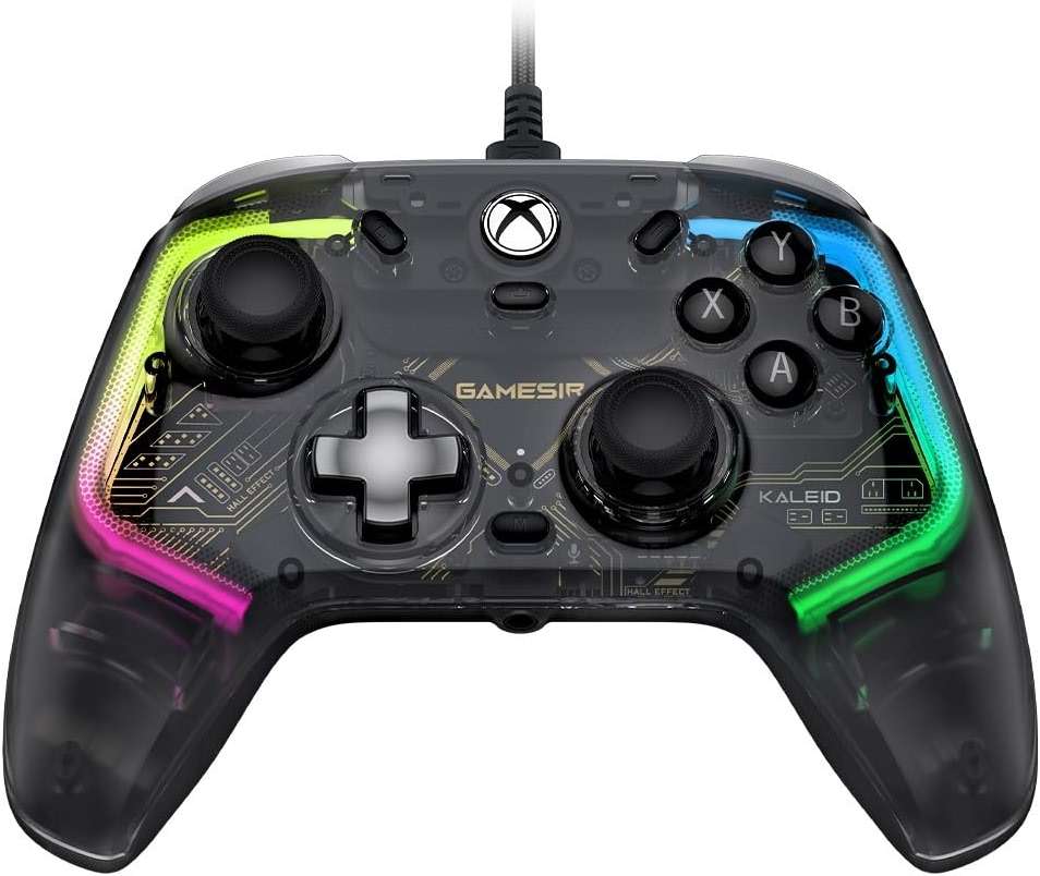 GameSir Kaleid Controller for Xbox Series X|S, Xbox One,Windows 10/11 & Steam, Wired Gaming Gamepad with Hall Effect Joysticks/Hall Trigger, Anti-Drift Joystick, Plus and Play - Transparent Black - Image 1