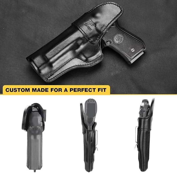GUN & FLOWER Leather IWB Holster, Inside Waistband Concealed Carry for Beretta 92FS/ Beretta M9, Right Hand, Full Grain Leather Custom Made Holster - Image 4