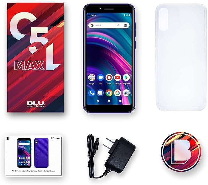 BLU C5L MAX | 2024 | All-Day Battery | GSM Unlocked | 5.7” Display | 16/2GB |US Version | US Warranty | Black - Image 6