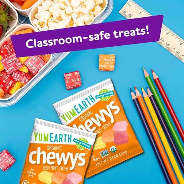 YumEarth Organic Chewys Fruit Flavored Candy Chews - Allergy Friendly, Gluten Free, Non-GMO, Vegan, No Artificial Flavors or Dyes - Assorted Flavors, 7.5 oz. - Image 6