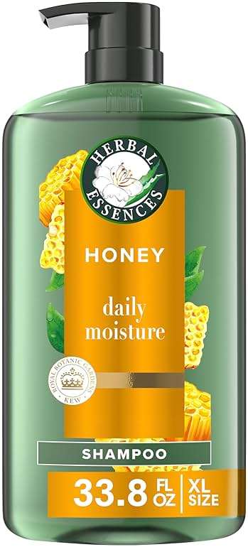 Herbal Essences Sulfate Free Shampoo with Honey for Daily Moisture, Nourishes Dry Hair, Moisturizing Shampoo with Certified Camellia Oil and Aloe Vera, Lightweight For All Hair Types, 33.8oz - Image 1