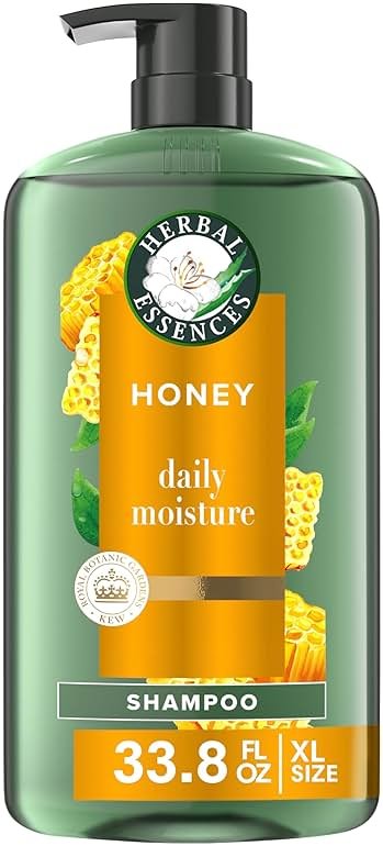 Herbal Essences Sulfate Free Shampoo with Honey for Daily Moisture, Nourishes Dry Hair, Moisturizing Shampoo with Certified Camellia Oil and Aloe Vera, Lightweight For All Hair Types, 33.8oz - Product Image