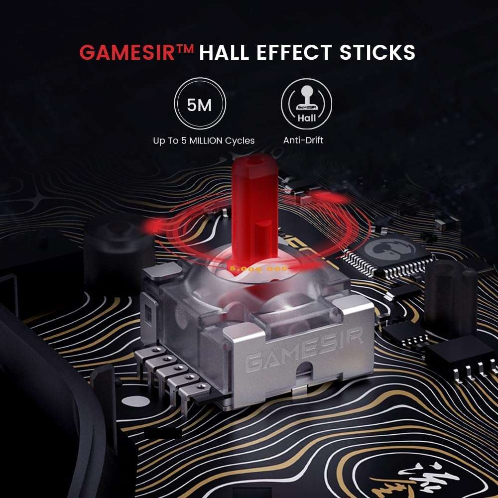 GameSir Kaleid Flux Enhanced Wired Controller for Xbox, RGB Lighting and Hall Effect Joystick, Compatible with Xbox Series X|S, Xbox One, Windows 10/11 PC - Officially Licensed - Image 3