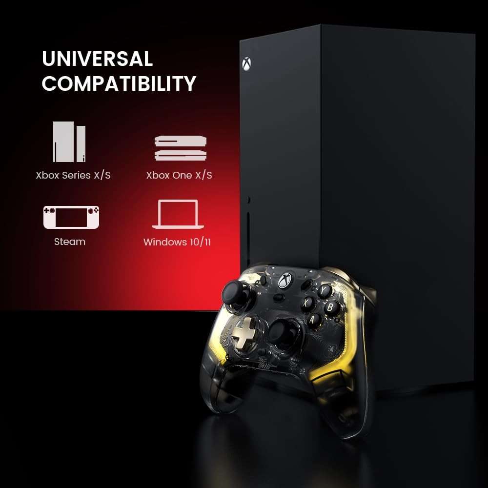 GameSir Kaleid Flux Enhanced Wired Controller for Xbox, RGB Lighting and Hall Effect Joystick, Compatible with Xbox Series X|S, Xbox One, Windows 10/11 PC - Officially Licensed - Image 5
