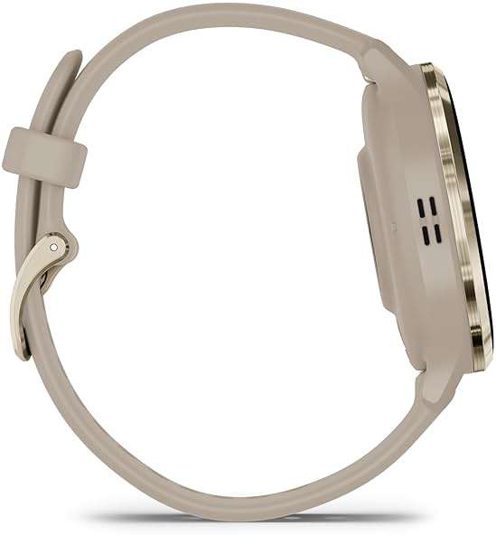 Garmin Venu 3S Advanced Fitness & Health Tracker Smart Watch Soft Gold Stainless Steel Bezel with 41 MM French Gray Case and Silicone Band and 1.2 Inch AMOLED Touch Screen Display - Image 7