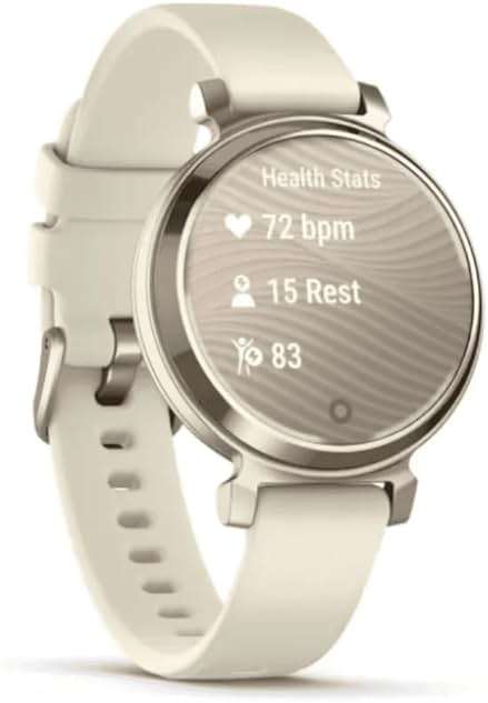 Garmin Lily 2, Small and Stylish Smartwatch, Hidden Display, Patterned Lens, Up to 5 Days Battery Life, Coconut - Image 3