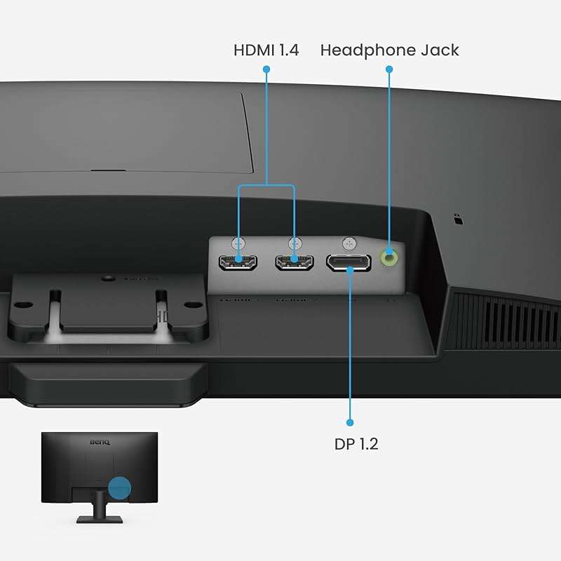 BenQ GW2490 24" Computer Monitor 100Hz FHD 1920x1080p IPS Eye-Care Tech VESA Mount Thin Bezel Low Blue Light Adaptive Brightness Wall Mount Built-in Speakers DisplayPort HDMI Port2 - Image 7