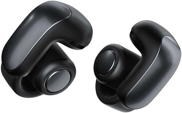 Bose Ultra Open Earbuds - Bluetooth Open Ear Earbuds with OpenAudio for Awareness, Clip-On Design for Comfort, Water Resistant, Up to 48 Hrs of Playtime, Black - Image 1