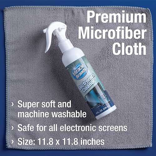 MiracleSpray for Electronics Cleaning, Safe Multisurface Cleaner for Any TV, Phone, Monitor, Keyboard, Screen, Computer, Includes Microfiber Towel - 8 Ounce Kit - Image 4
