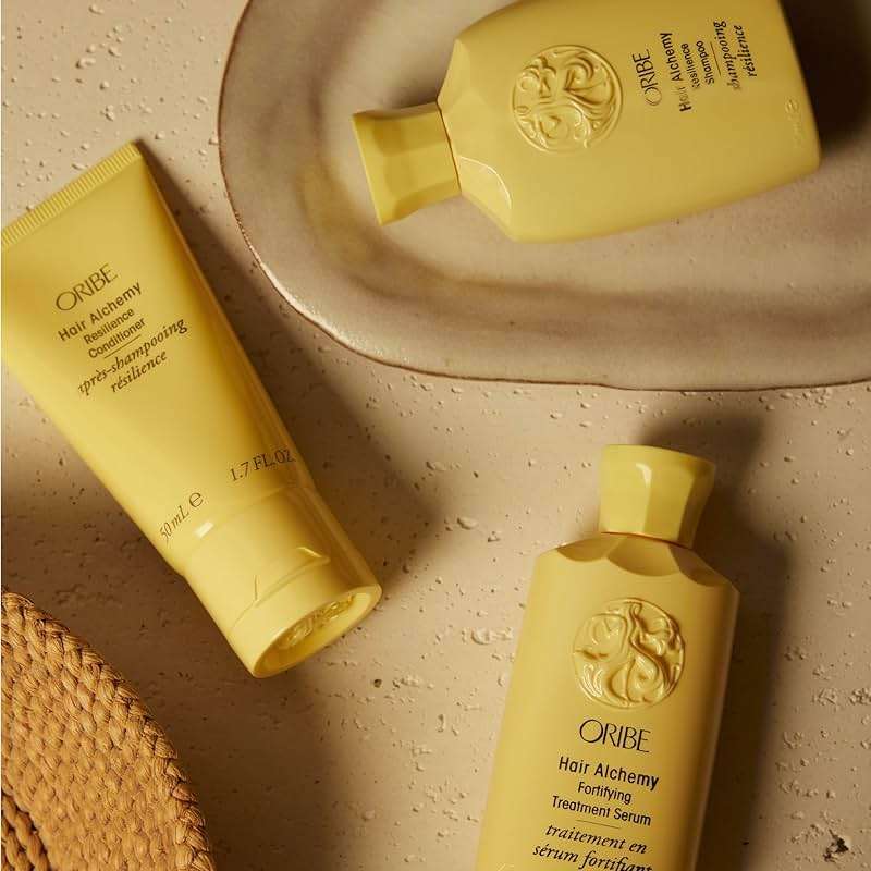 Oribe Hair Alchemy Discovery Travel Set - Prevents Breakage & Strengthens Weak, Fragile Hair - Hydrates & Softens - Strengthening Shampoo (2.5 oz), Conditioner (1.7 oz) & Serum (2.5 oz) - Image 10