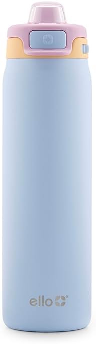 Ello Pop & Fill Insulated Stainless Steel Water Bottle with Quick Fill Lid, Leakproof Locking, Sip or Chug Spout, BPA-Free, Double Wall Vacuum Insulated for Sports, Travel & School- 22oz / 32oz / 40oz - Product Image