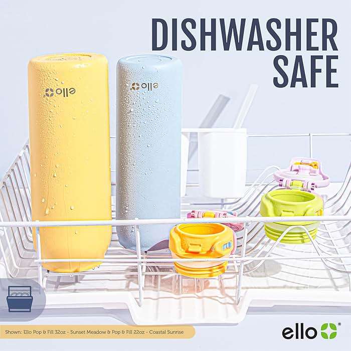 Ello Pop & Fill Insulated Stainless Steel Water Bottle with Quick Fill Lid, Leakproof Locking, Sip or Chug Spout, BPA-Free, Double Wall Vacuum Insulated for Sports, Travel & School- 22oz / 32oz / 40oz - Image 5