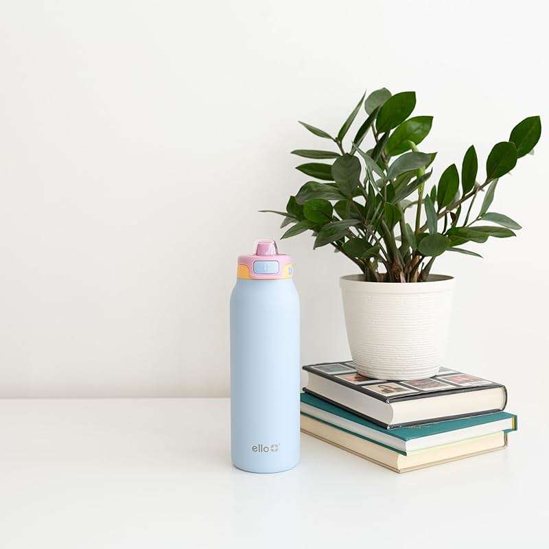 Ello Pop & Fill Insulated Stainless Steel Water Bottle with Quick Fill Lid, Leakproof Locking, Sip or Chug Spout, BPA-Free, Double Wall Vacuum Insulated for Sports, Travel & School- 22oz / 32oz / 40oz - Image 10