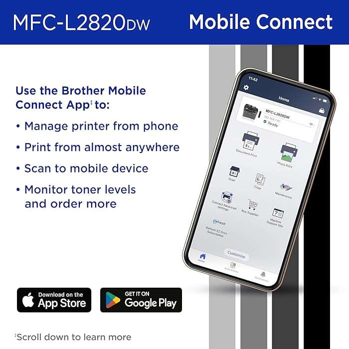 Brother MFC-L2820DW Wireless Compact Monochrome All-in-One Laser Printer with Copy, Scan and Fax, Duplex, Black & White | Includes Refresh Subscription Trial(1), Works with Alexa - Image 5