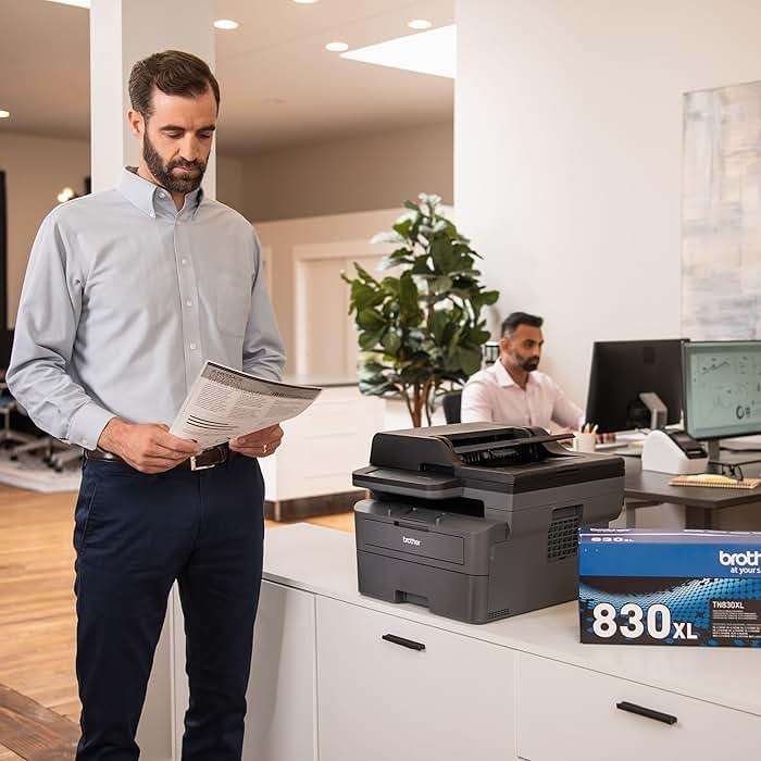 Brother MFC-L2820DW Wireless Compact Monochrome All-in-One Laser Printer with Copy, Scan and Fax, Duplex, Black & White | Includes Refresh Subscription Trial(1), Works with Alexa - Image 8