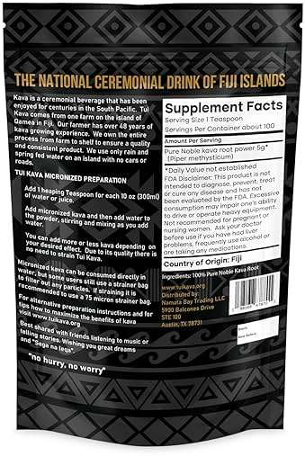TUI KAVA MICRONIZED Noble Kava Root Powder – 500g (1lb 2oz) Sharing Size | Heady & Euphoric | Natural Mood, Sleep & Stress Support | No Straining - Image 3