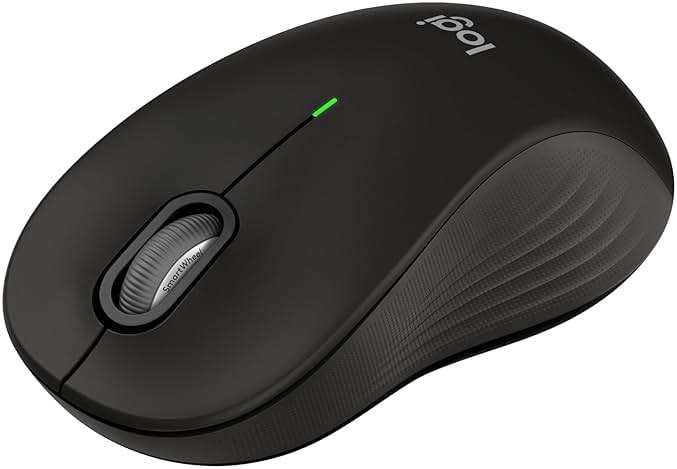 Logitech Signature M550 L Full Size Wireless Mouse - for Large Sized Hands, 2-Year Battery, Silent Clicks, Bluetooth, Multi-Device Compatibility - Black - Image 1
