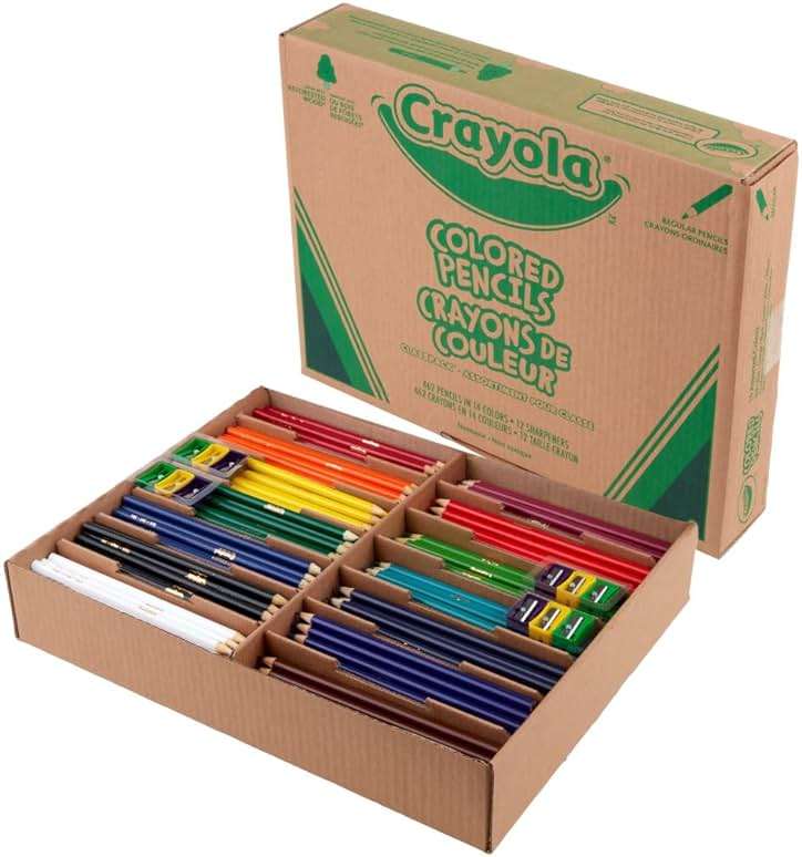 Crayola Colored Pencil Classpack (462ct), Bulk Colored Pencils, 14 Assorted Colors, School Supplies for Teachers, Ages 3+ - Image 3