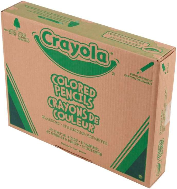 Crayola Colored Pencil Classpack (462ct), Bulk Colored Pencils, 14 Assorted Colors, School Supplies for Teachers, Ages 3+ - Image 6