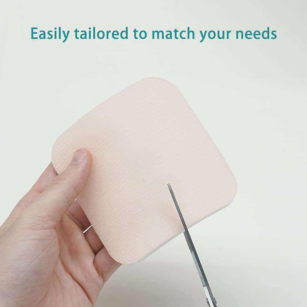 Dimora Foam Dressing, Sterile Non-Adhesive Hydrophilic Pads 10 Pack + Soft Waterproof Silicone Medical Tape No Residue (1.6in x 59 in),1 Roll - Image 4