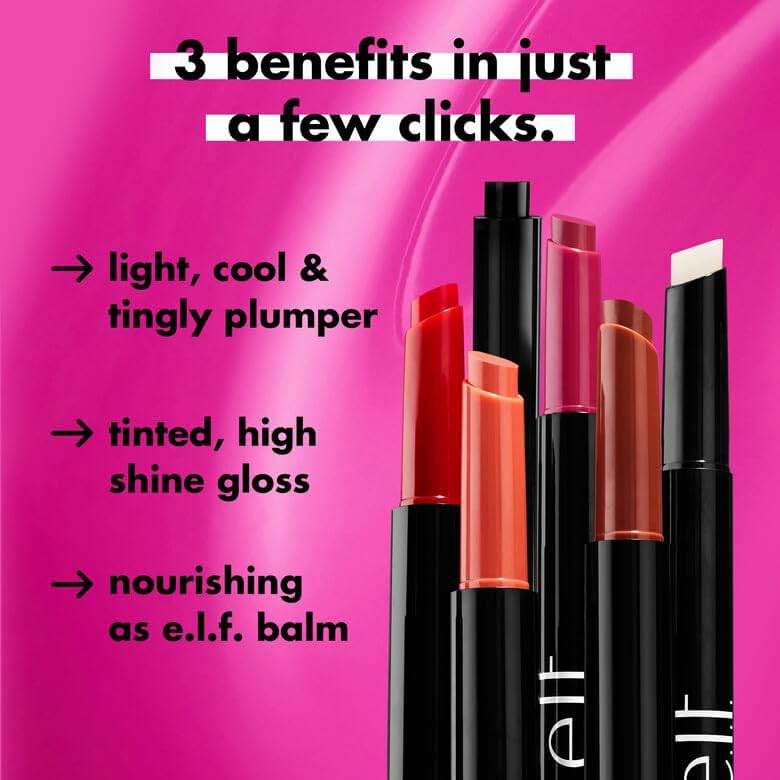 e.l.f. Pout Clout Lip Plumping Pen, Nourishing Lip Balm For Sheer Color & Shine, Plumps & Moisturizes, Vegan & Cruelty-Free, Plum on Over - Image 6