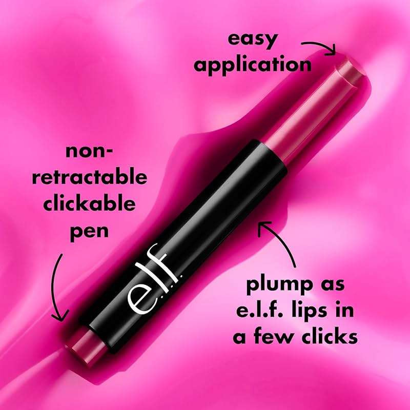 e.l.f. Pout Clout Lip Plumping Pen, Nourishing Lip Balm For Sheer Color & Shine, Plumps & Moisturizes, Vegan & Cruelty-Free, Plum on Over - Image 7