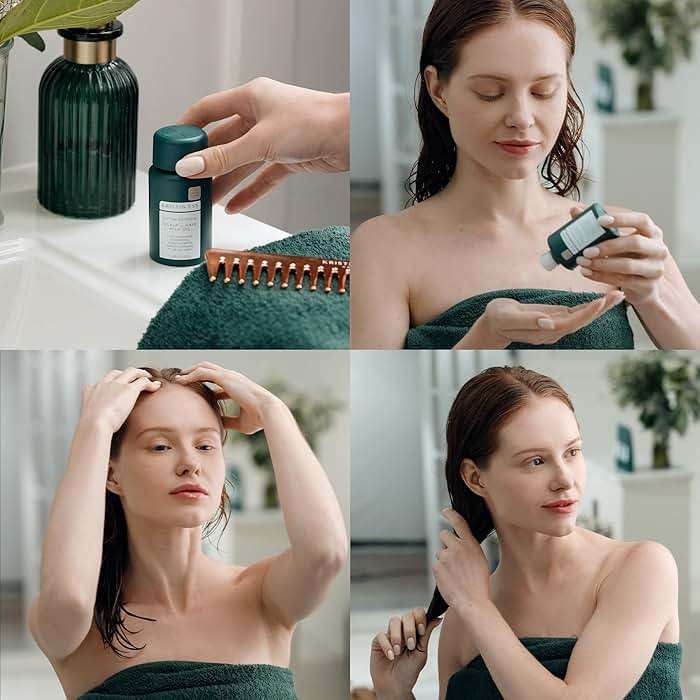 Kristin Ess Anytime Anywhere Scalp + Hair Milk Oil, Hydrating for Damaged Hair, infused with Coconut Oil and Jojoba Oil, Castor Oil for Hair Growth - Image 4