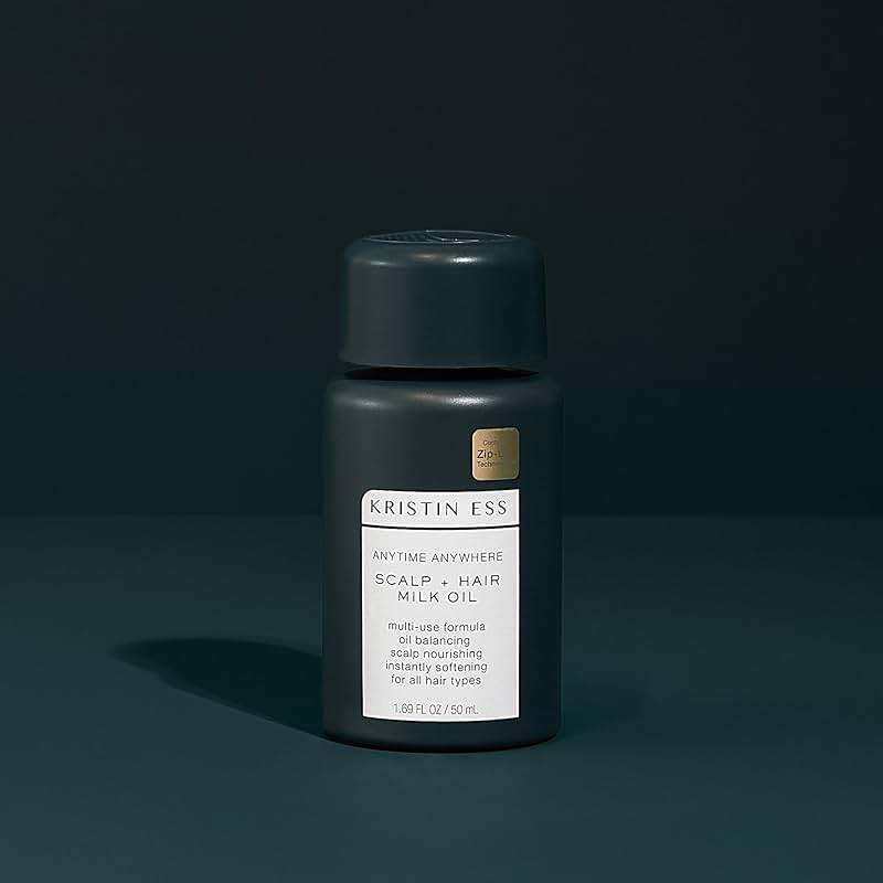 Kristin Ess Anytime Anywhere Scalp + Hair Milk Oil, Hydrating for Damaged Hair, infused with Coconut Oil and Jojoba Oil, Castor Oil for Hair Growth - Image 7