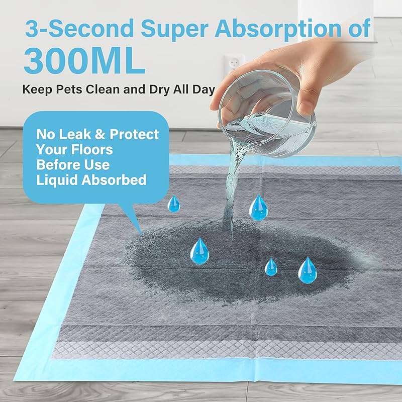 FluffyDream Super Absorbent Waterproof Dog and Puppy Pet Training Pad, Housebreaking Pet Pad,Blue (22"x22"Odor Control, Scented (100PCS)) - Image 3