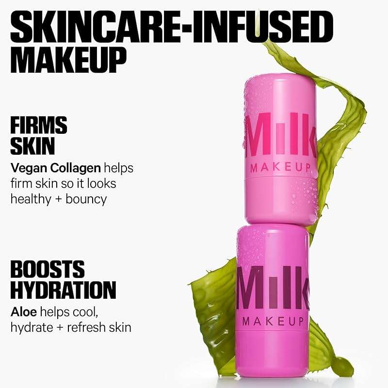 Milk Makeup Cooling Water Jelly Tint – Long-Lasting Sheer Lip + Cheek Stain with Firming Vegan Collagen + Hydrating Aloe – Transfer Proof, Buildable Lip Tint + Blush - Image 2