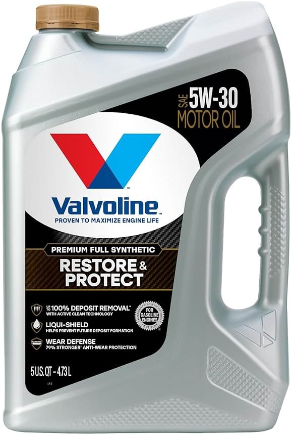 Valvoline Restore & Protect Full Synthetic 5W-30 Motor Oil 5 Quart - Product Image