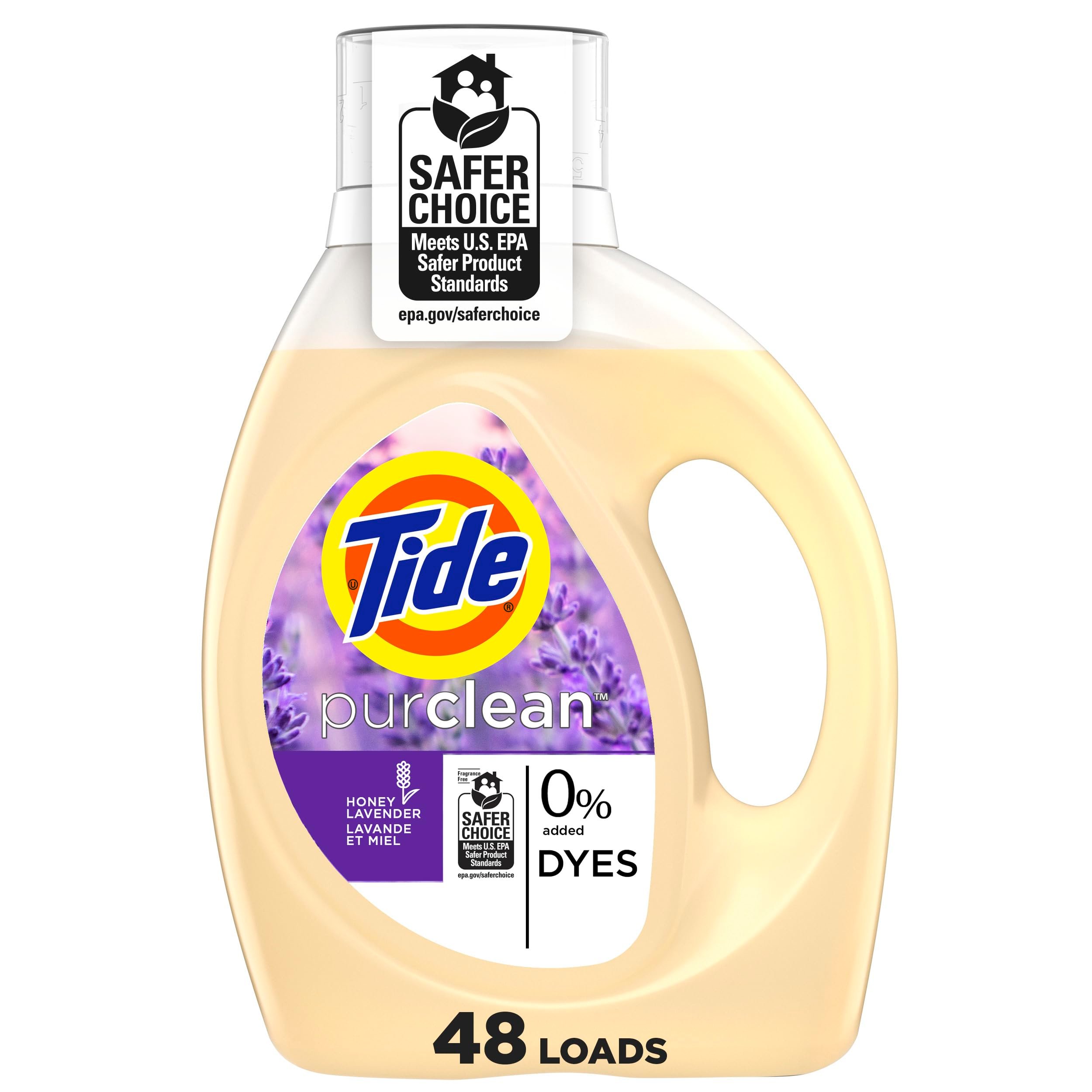 Tide Purclean Liquid Laundry Detergent, 63 fl oz, 48 Loads - Product Image