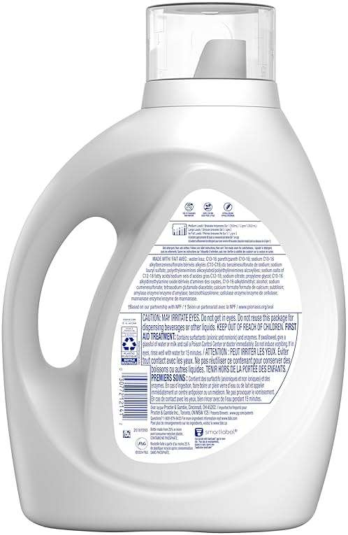 Tide Free & Gentle Liquid Laundry Detergent, 80 Loads, 105 fl oz, Tide Laundry Detergent, Clean Laundry Detergent - Image 12