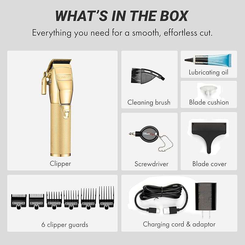 BaBylissPRO FX+ Professional Barber Cord/Cordless Hair Clippers for Men, All Metal, Lithium Battery with 3-Hour Runtime - Image 3
