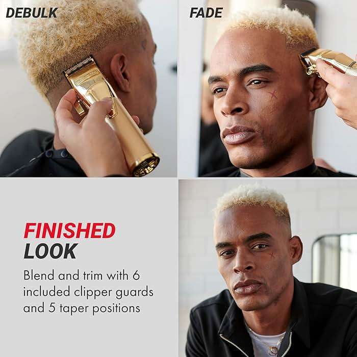 BaBylissPRO FX+ Professional Barber Cord/Cordless Hair Clippers for Men, All Metal, Lithium Battery with 3-Hour Runtime - Image 7