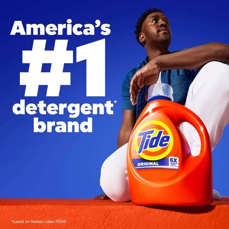Tide Laundry Detergent Liquid, Original Scent, 80 Loads, 100 FL OZ, Works on 100% of Common Stains, Laundry Soap, Liquid Laundry Detergent - Image 11